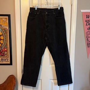 LL Bean Black 100% Cotton ‘Denim’ Jeans
